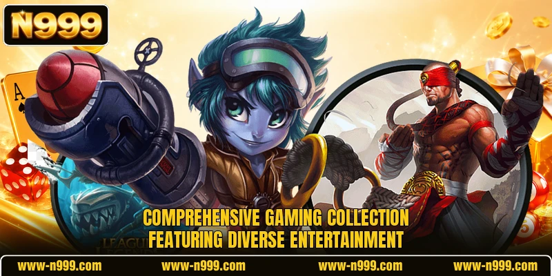 Comprehensive gaming collection featuring diverse entertainment