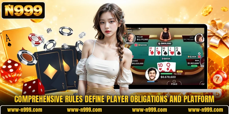 Comprehensive rules define player obligations and platform