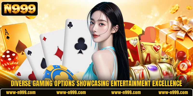Diverse gaming options showcasing entertainment excellence
