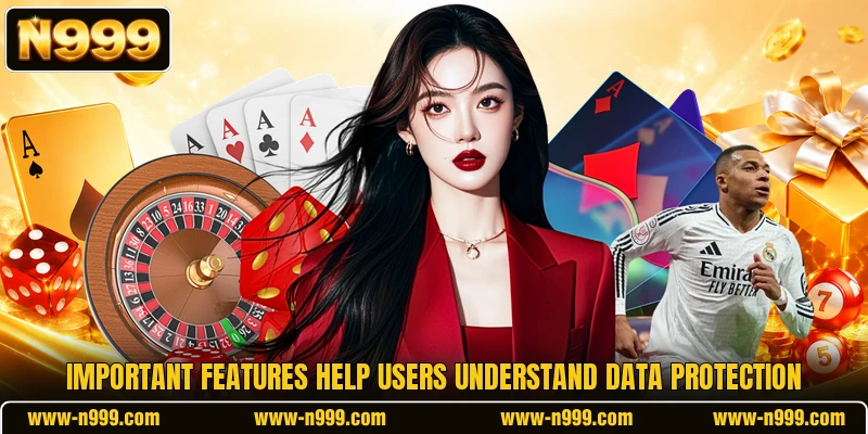 Important features help users understand data protection